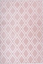 Modern laagpolig vloerkleed Monroe - Roze 300 - 80x150 cm