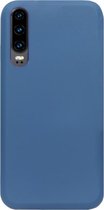 ADEL Premium Siliconen Back Cover Softcase Hoesje Geschikt voor Huawei P30 - Blauw