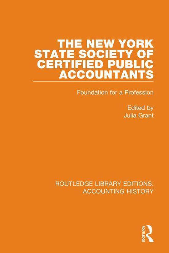 Routledge Library Editions: Accounting History - The New Yor ... - cover