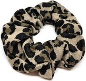 Scrunchie Leopard + Velvet Black