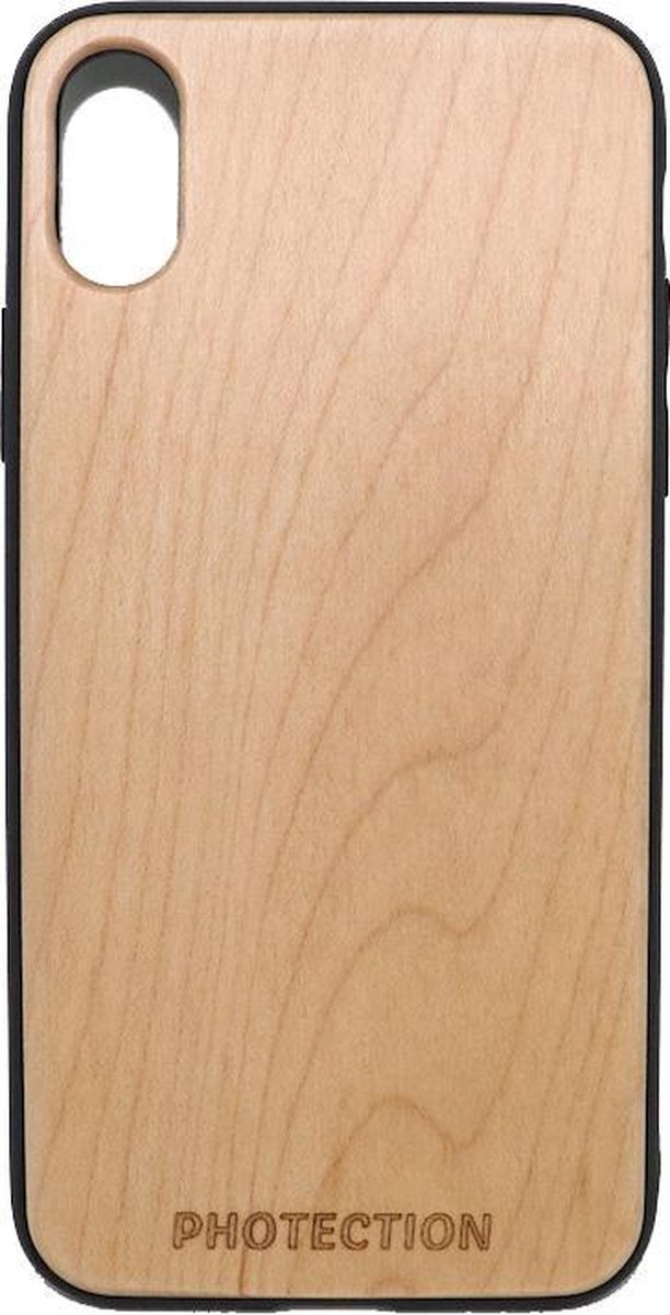 iPhone XS Max hoes maple hout