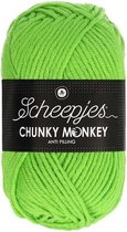 Scheepjes Chunky Monkey 100g - 1821 Lime - Groen