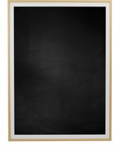 Zwart Krijtbord met Houten Lijst - Wit / Blank - 63 x 83 cm - Lijstbreedte: 20 mm - Tweekleurig