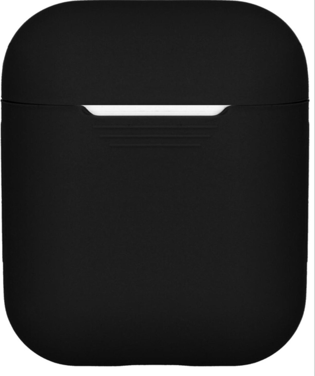 Soft silicone cover | voor Apple airpods| draadloze koptelefoon bescherm hoes | safety case| zwart/black