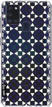 Casetastic Samsung Galaxy A21s (2020) Hoesje - Softcover Hoesje met Design - Castelo Tile Print