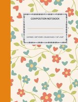 Composition Notebook - College Ruled - 110 pages - 7.44  x 9.69  - SOFT COVER