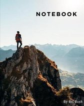 notebook: The adventure man on the mountain