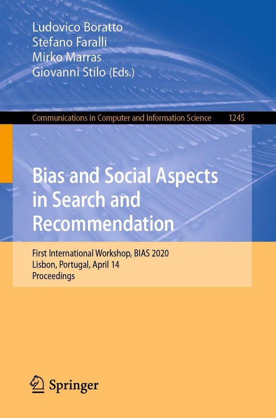 Communications in Computer and Information Science 1245 - Bi ... - cover