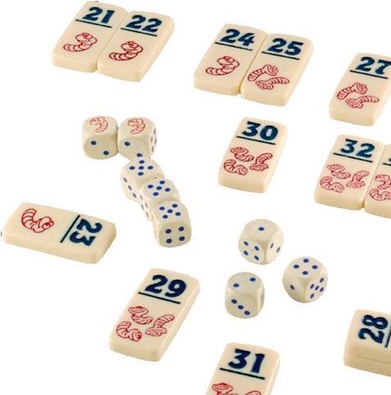 999 Games - Regenwormen - Dobbelspel - Eenvoudig te leren, snel te spelen - Familiespel - Gezelschapsspel - Educatief spel - Kinderspel - Klein cadeautje