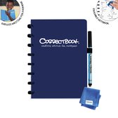 Whiteboard notitieblok / schrift Correctbook A5 Gelijnd Blauw
