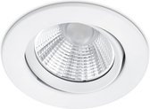 LED Spot - Inbouwspot - Trion Paniro - Rond 5W - Dimbaar - Warm Wit 3000K - Mat Wit - Aluminium - Ø80mm