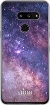 LG G8 ThinQ Hoesje Transparant TPU Case - Galaxy Stars #ffffff