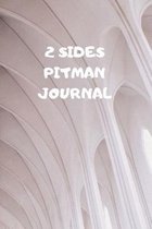 2 Sides: 90 Pages of 6 X 9 Inch Bound Pitman College Ruled Half and Half Vertical Separation White Pages