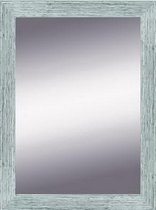 Spiegel Wit Zilver 68x108 cm – Stella – Zilveren Wandspiegel – wand spiegels – Unieke spiegel met zilveren lijst – Perfecthomeshop