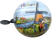 Fietsbel - 8 cm - Holland - fietsbel ding dong - grote fietsbel - Holland souvenir - Hollandse cadeautjes
