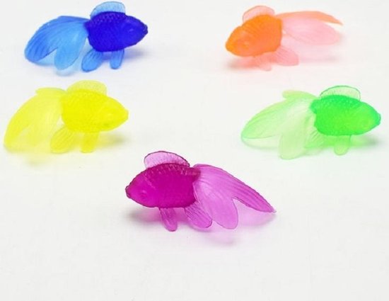Verrijken Medic visie Let op type!! 10 stuks zachte rubber goud vis baby bad speelgoed kunststof  simulatie... | bol.com
