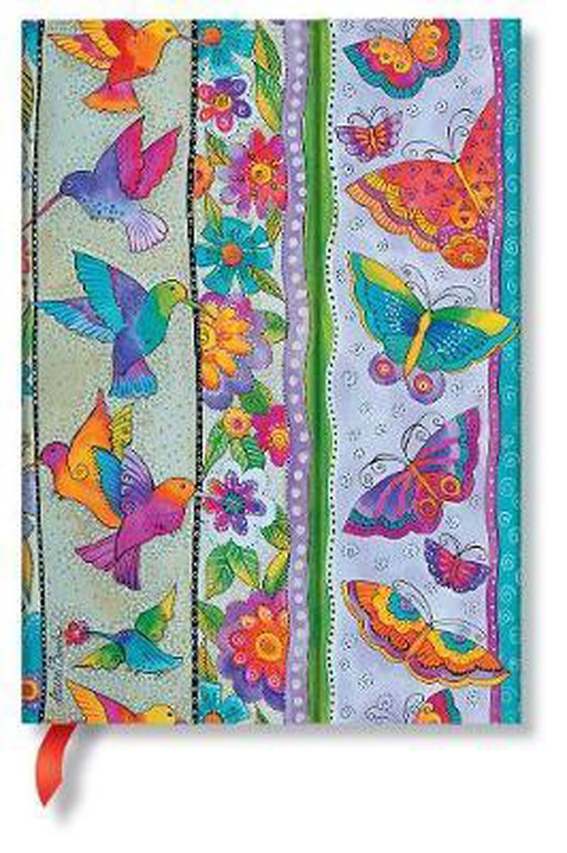 Paperblanks Laurel Burch Hummingbird & Butterflies Notitieboek Midi - Ongelinieerd