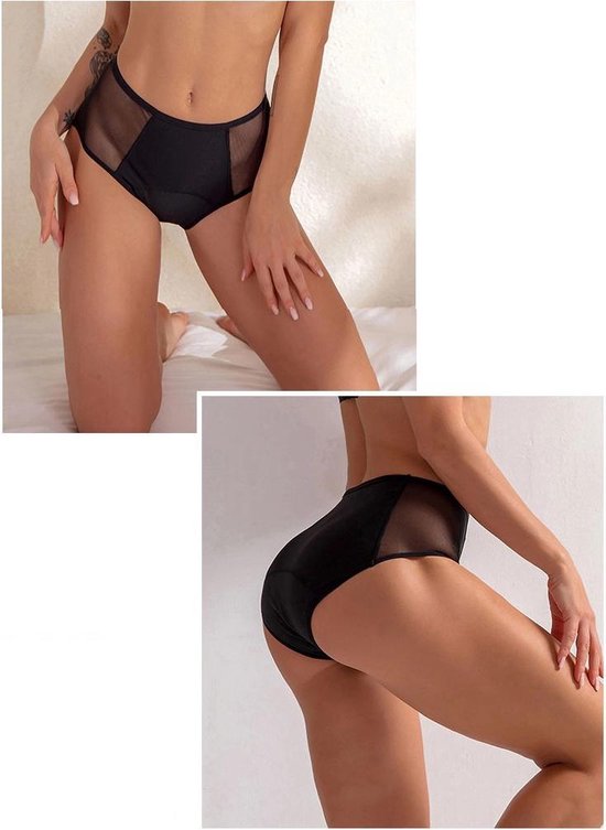 SNN Beauty 4 lagen Premium Menstruatie ondergoed Dames - Menstruatieondergoed - Wasbaar - alternatief voor Wasbaar Maandverband - Incontinentie Vrouw - Incontinentie Ondergoed - onderbroek - period underwear - Maat L