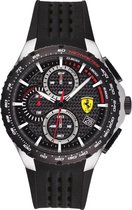 Ferrari Pista 0830732 Horloge - Siliconen - Zwart - Ø 45 mm