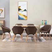 Eetkamerstoelen set 6 stuks  (Incl LW anti kras viltjes) - Eetkamer stoelen - Extra stoelen voor huiskamer - Dineerstoelen – Tafelstoelen