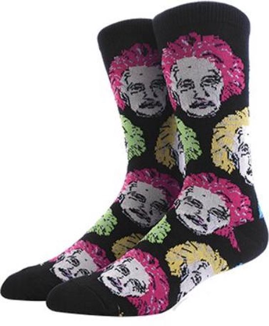 Chaussettes amusantes Einstein dans le style Andy Warhol (30205) | bol.com