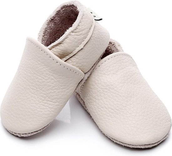 Chaussons bébé en cuir - Ecru - 0 - 6 mois - Cuir - Chaussures de bébé -  Garçon -... | bol.com