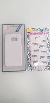 Telefoonhoesje zebra en wit Samsung Galaxy S6 2 stuks