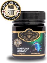 100% Pure, rauwe Manuka Honing Auribee MGO 800+  (250 gram)