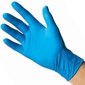 200 Latex large wegwerp handschoenen licht gepoederd Wit
