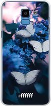 Samsung Galaxy J6 (2018) Hoesje Transparant TPU Case - Blooming Butterflies #ffffff