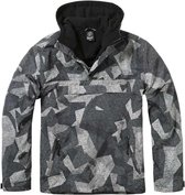 Brandit - Pull Over Windbreaker jacket - 2XL - Grijs/Wit