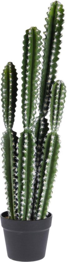Kunst cactus in pot 76cm, kunstplant Euphorbia cactusplant