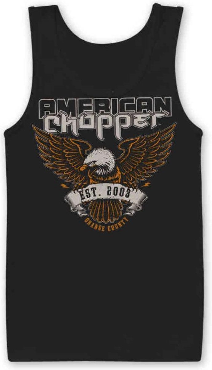 American Chopper Tanktop -M- Orange County Zwart