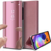 Hoesje geschikt voor Samsung Galaxy A31 - Book Case Spiegel Roségoud