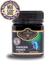 100% Pure Manuka Honing Auribee MGO 500+ uit Nieuw-Zeeland (250 gram)