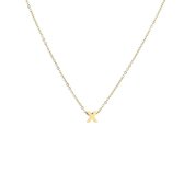 Nana dames ketting met letter "X" goudkleurig | Liefde Cadeau