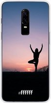 OnePlus 6 Hoesje Transparant TPU Case - Vriksasana #ffffff