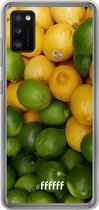 Samsung Galaxy A41 Hoesje Transparant TPU Case - Lemon & Lime #ffffff