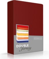 Hoogwaardige Dubbel Jersey Hoeslaken Eenpersoons Bordo | 80/90/100x200/210/220 | Zacht En Dik | Rondom Elastiek