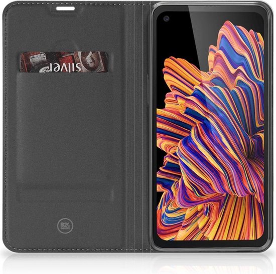 Magnet Case Gift for Father Samsung Xcover Pro Smartphone Case Wood Beton