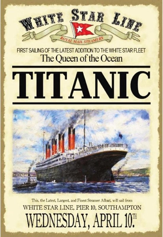 Assiette murale - The Queen Of The Ocean Titanic | bol.com