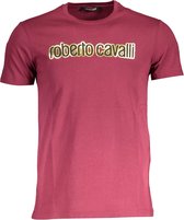 Roberto Cavalli T-shirt Rood XL Heren