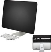 Beschermhoes Geschikt Voor Apple iMac/iMac Pro 27 Inch Monitor - Soft Sleeve Monitor Cover Hoes - Met Opbergvakken Aan Achterzijde - Optimale Desktop Bescherming - Zwart