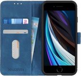 Apple iPhone 7/8/SE 2020 Vintage Hoesje - Blauw