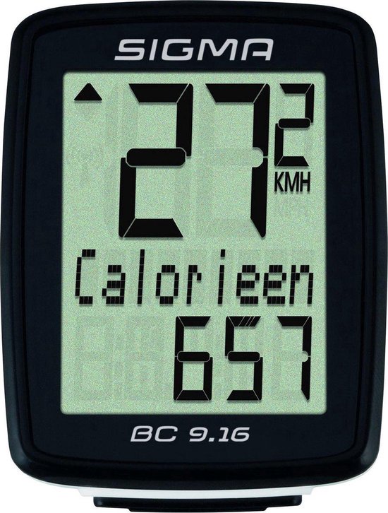 Sigma BC 9.16 Ordinateur de vélo - 9 fonctions - Câblé - Noir | bol