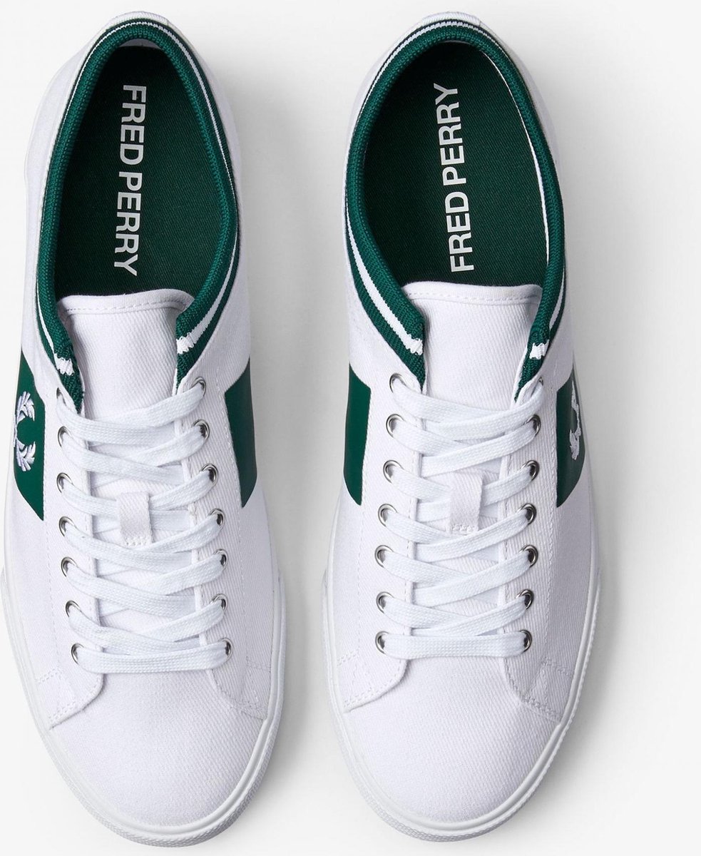 Fred Perry Underspin tipped cuff twill - Wit / Groen - voor Heren Nette  Schoenen / | bol.com