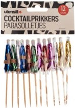 cocktailprikkers parasolletjes 12 stuks