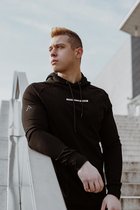 Sportrui | trui | hoodie | sweater | gym| zwart | maat m