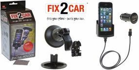 Rationeel Inefficiënt Weg huis Kram 60203 Fix2Car Actieve Houder Met Zuignap Apple iPhone 5 Incl. Car  charger &... | bol.com
