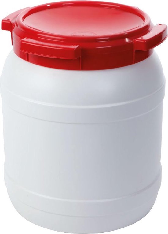 Curtec Waterkluis 15,4 liter - water- en luchtdicht - wit/rood | bol